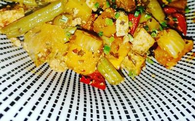 OfenGemüse mit Tofu